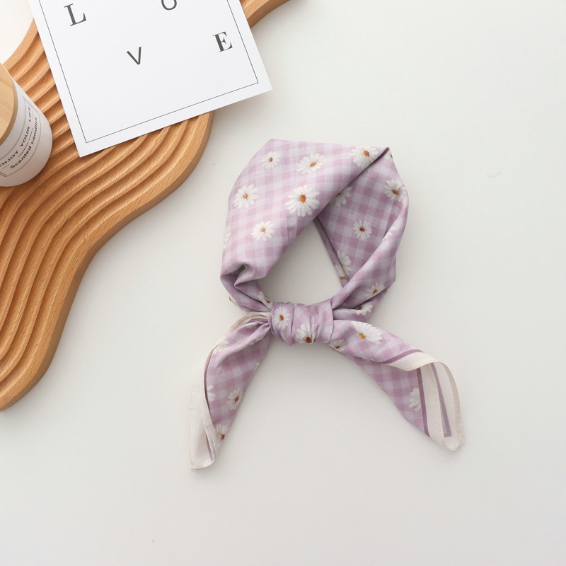 100% Cotton Printed Versatile  - Silk Scarf Square 评论和价格