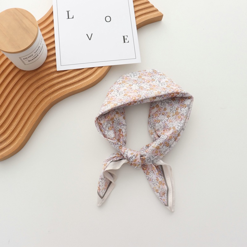 100% Cotton Printed Versatile  - Silk Scarf Square 评论和价格