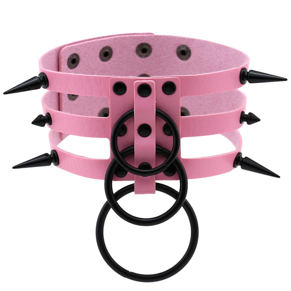 Fashion Women Men Black Rivet  - Women'S Emo Accessories 评论和价格