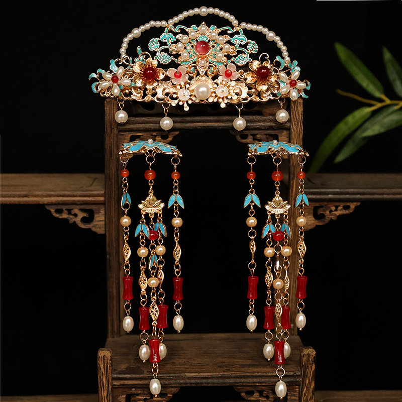 Chinese Traditional Hanfu Hair - Women'S Red Accessories 评论和价格
