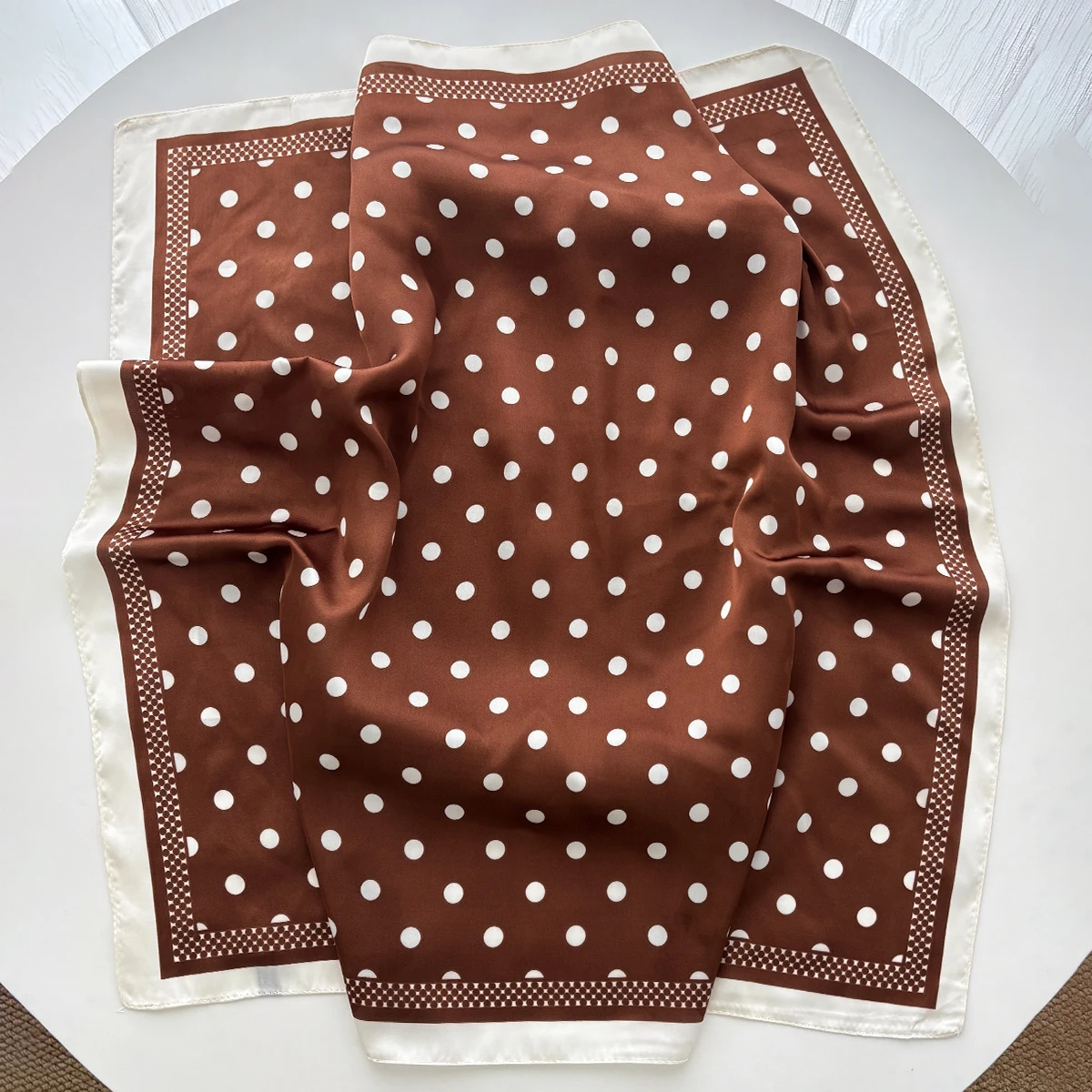 Women Elegant Soft Satin Squar - Silk Scarf Square 评论和价格