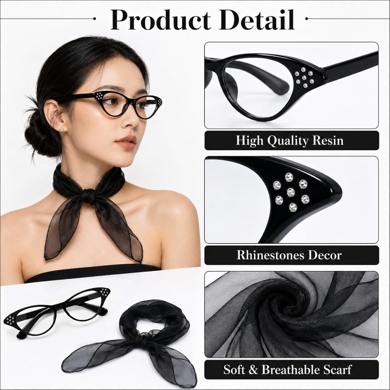 2PCS 50s Accessories for Women - Women'S Accessories In The 1950S 评论和价格