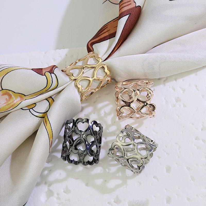 1/4Pcs Alloy Circle Scarves Br - Women'S Accessories Clothing 评论和价格