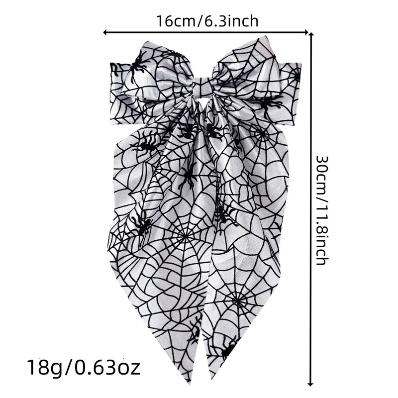 Halloween Spider Web Bow Hair  - Women'S Emo Accessories 评论和价格